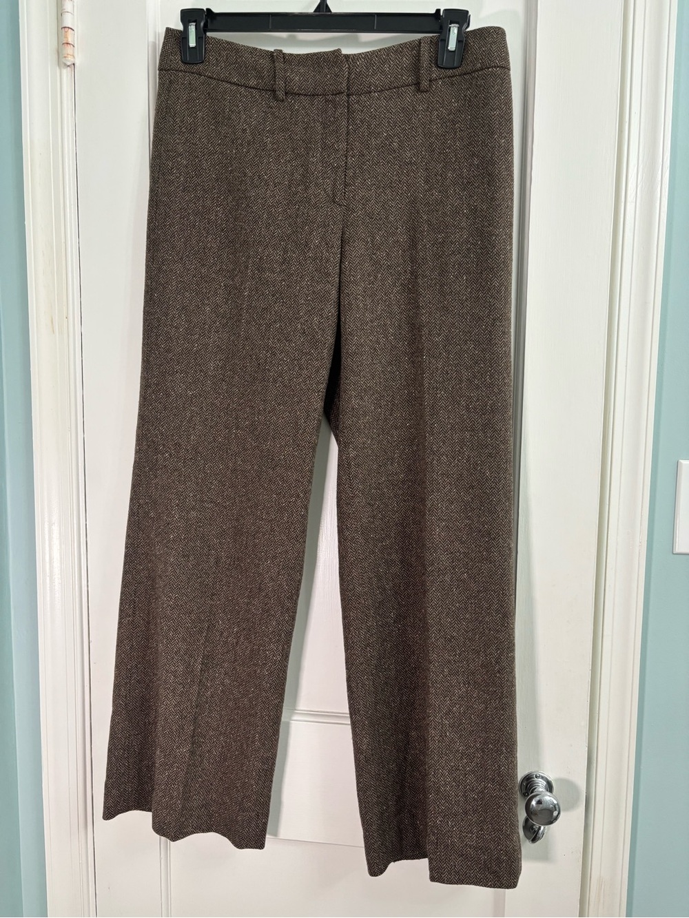 Jones New York Brown Tweed Wide-Leg Pants